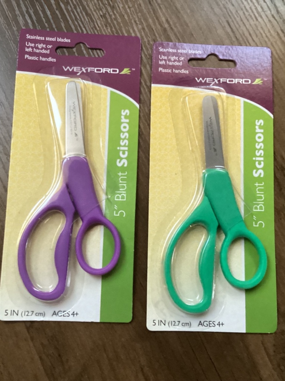 Wexford 5" Blunt Scissors for Kids (2 Pairs) NEW